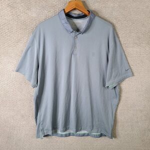 Nike Golf Shirt Men XXL Gray Tour‎ Performance Polo Dri Fit Polyester Athletic